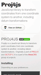 Mobile Screenshot of proj4js.org
